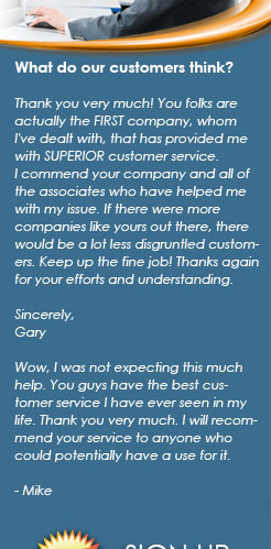 Customer Testimonials